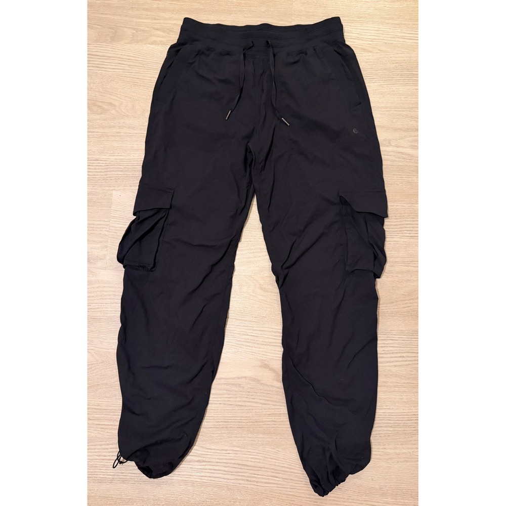 Lululemon Dance Studio Relaxed Fit Mid Rise Cargo Pant M Black Athleisure Lounge